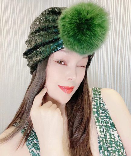 Green Sequin Turban Headwrap